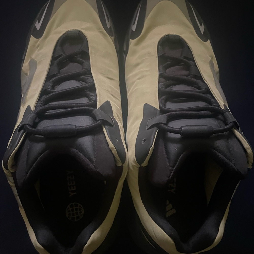 Yeezy Black and Tan Sneakers Athletic Style